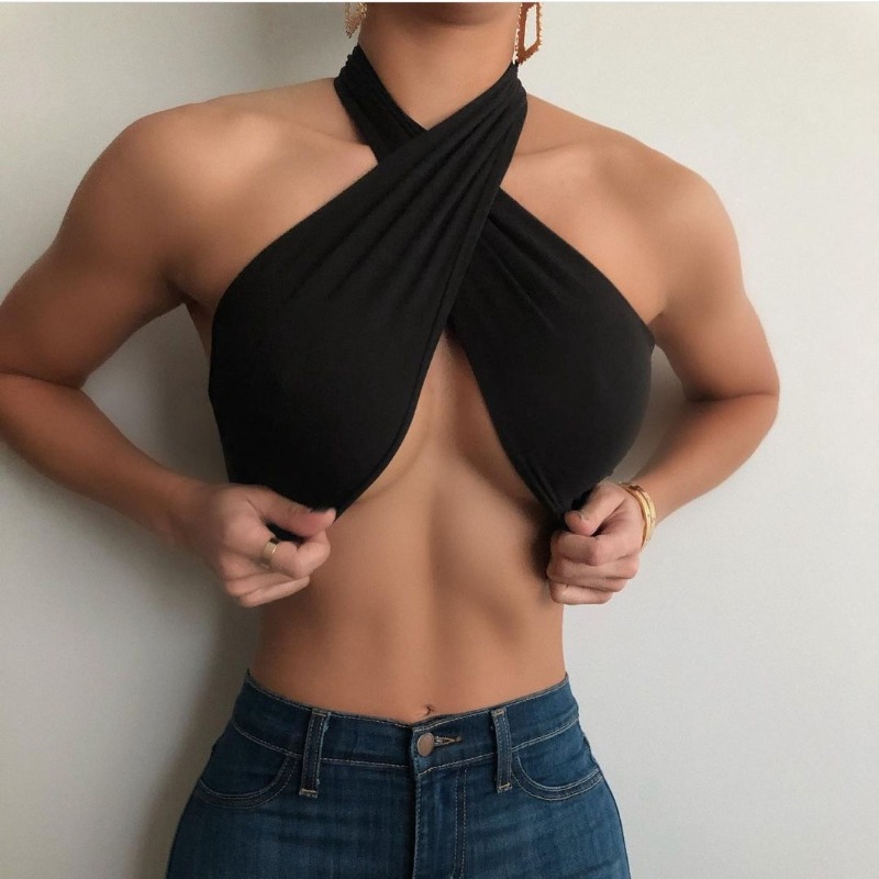 Spring New Women's T-shirt Wom - огляд і ціна Strapless Bra Backless