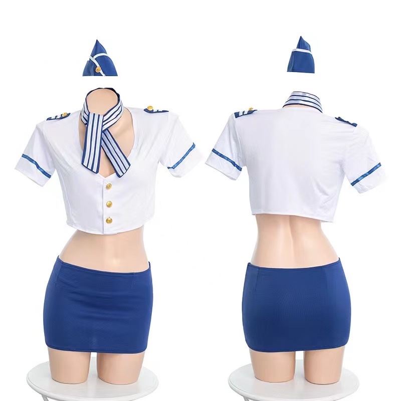 Women's Sexy Flight Attendant  - огляд і ціна Garter Belt Set