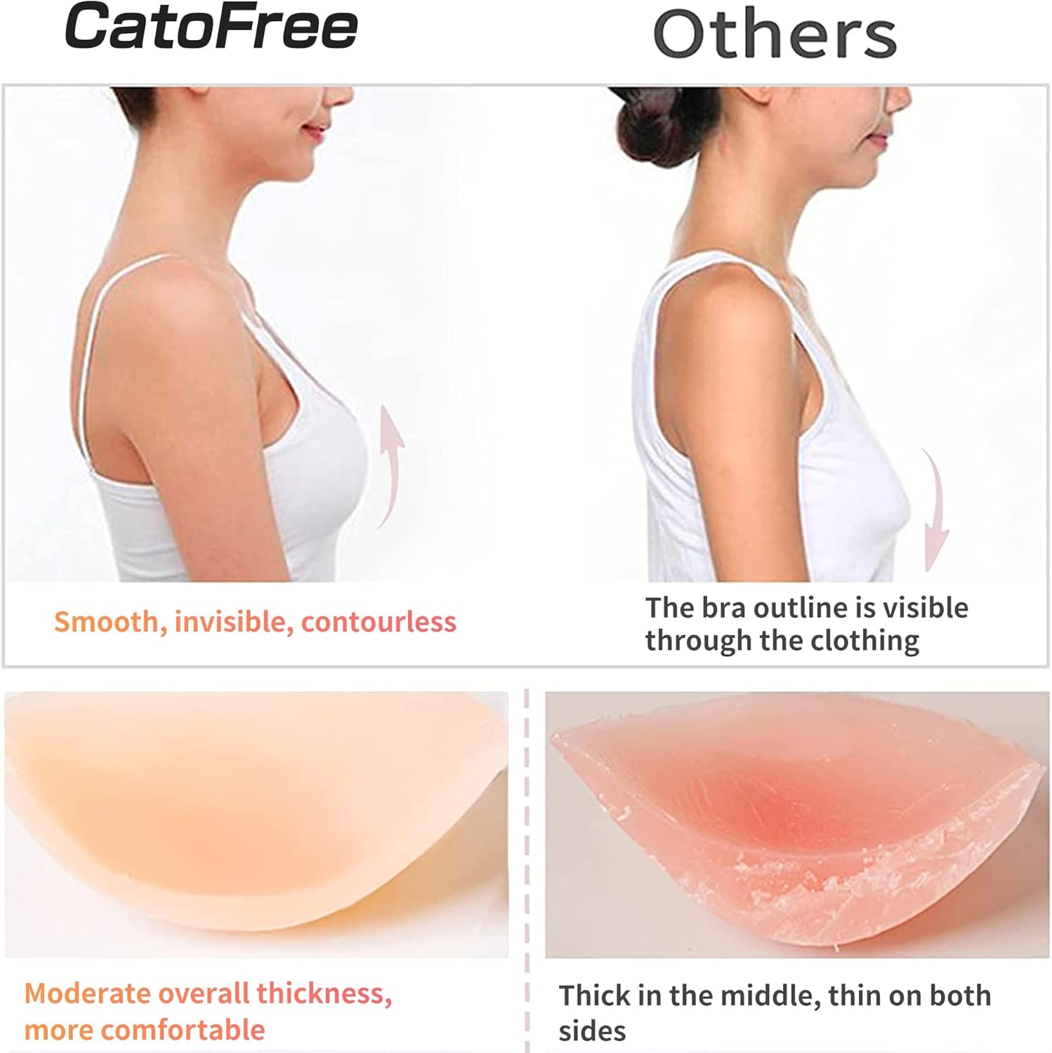 Push-Up Wire-Free Solid Silico - огляд і ціна Strapless Bra Backless